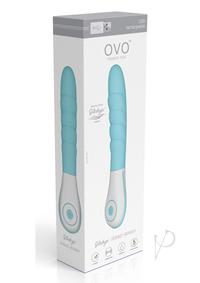 Ovo Silkskyn Ribbed Vibrator Blue